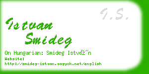 istvan smideg business card